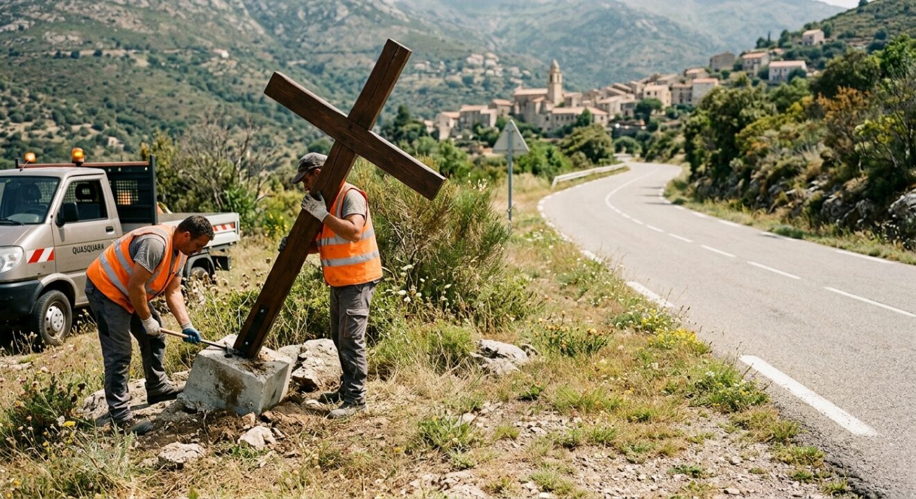 Domaine public : croix communale et loi de 1905, l'exception de remplacement écartée en cas de rupture spatiale et temporelle !